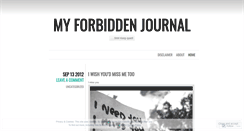 Desktop Screenshot of myforbiddenjournal.wordpress.com