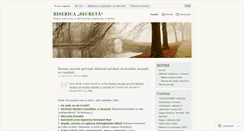 Desktop Screenshot of bisericasecreta.wordpress.com