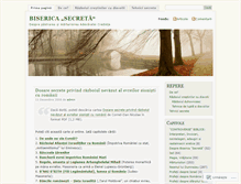 Tablet Screenshot of bisericasecreta.wordpress.com