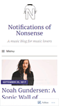 Mobile Screenshot of notificationsofnonsense.wordpress.com
