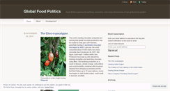 Desktop Screenshot of globalfoodpolitics.wordpress.com