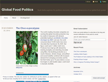 Tablet Screenshot of globalfoodpolitics.wordpress.com