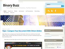 Tablet Screenshot of binarybuzz.wordpress.com