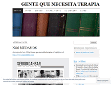 Tablet Screenshot of gentequenecesitaterapia.wordpress.com