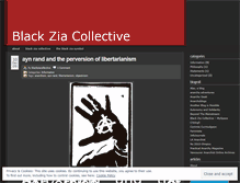 Tablet Screenshot of blackziacollective.wordpress.com