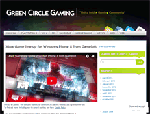 Tablet Screenshot of greencirclegaming.wordpress.com