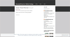 Desktop Screenshot of educatedtravel2telford.wordpress.com