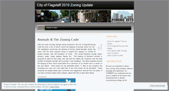 Desktop Screenshot of flagstaffzoning2010.wordpress.com