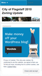 Mobile Screenshot of flagstaffzoning2010.wordpress.com