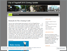 Tablet Screenshot of flagstaffzoning2010.wordpress.com