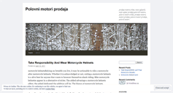Desktop Screenshot of polovnimotoriprodaja.wordpress.com