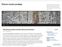 Tablet Screenshot of polovnimotoriprodaja.wordpress.com