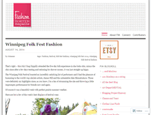 Tablet Screenshot of fashioninmotion.wordpress.com