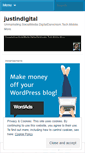 Mobile Screenshot of justindigital.wordpress.com