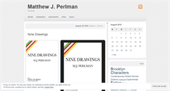 Desktop Screenshot of matthewjperlman.wordpress.com