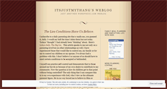 Desktop Screenshot of itsjustmythang.wordpress.com