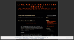 Desktop Screenshot of limegreenbridesmaiddressesvotl.wordpress.com