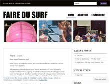 Tablet Screenshot of fairedusurf.wordpress.com