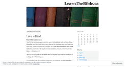 Desktop Screenshot of learnthebibleca.wordpress.com