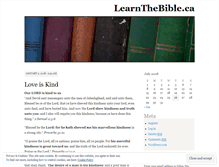 Tablet Screenshot of learnthebibleca.wordpress.com