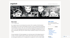 Desktop Screenshot of angelexit.wordpress.com