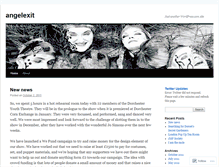 Tablet Screenshot of angelexit.wordpress.com