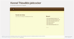Desktop Screenshot of jaktcocker.wordpress.com