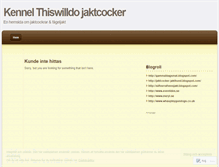 Tablet Screenshot of jaktcocker.wordpress.com