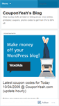 Mobile Screenshot of couponyeah.wordpress.com