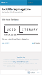 Mobile Screenshot of lucidliterarymagazine.wordpress.com