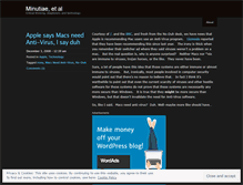 Tablet Screenshot of minutiaeetal.wordpress.com