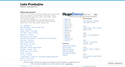 Desktop Screenshot of listaprzebojow.wordpress.com
