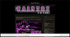 Desktop Screenshot of paintoyfactory.wordpress.com