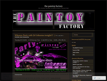 Tablet Screenshot of paintoyfactory.wordpress.com