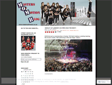Tablet Screenshot of mastersofmotion.wordpress.com