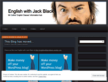 Tablet Screenshot of englishwithjackblack.wordpress.com