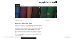 Desktop Screenshot of magicslovespell.wordpress.com