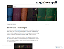 Tablet Screenshot of magicslovespell.wordpress.com