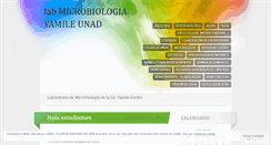 Desktop Screenshot of labmicrobiologiayamileunad.wordpress.com