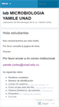 Mobile Screenshot of labmicrobiologiayamileunad.wordpress.com