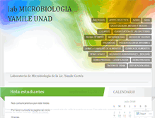 Tablet Screenshot of labmicrobiologiayamileunad.wordpress.com