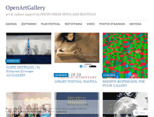 Tablet Screenshot of openartgallery.wordpress.com