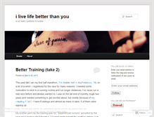 Tablet Screenshot of ilivelifebetter.wordpress.com