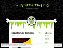 Tablet Screenshot of goofysaint.wordpress.com