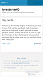 Mobile Screenshot of fyrestarter00.wordpress.com