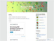 Tablet Screenshot of beeac.wordpress.com