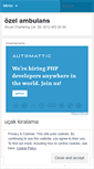 Mobile Screenshot of ozelambulans.wordpress.com