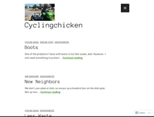 Tablet Screenshot of cyclingchicken.wordpress.com