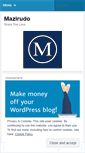 Mobile Screenshot of mazirudo.wordpress.com