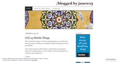Desktop Screenshot of janew13.wordpress.com